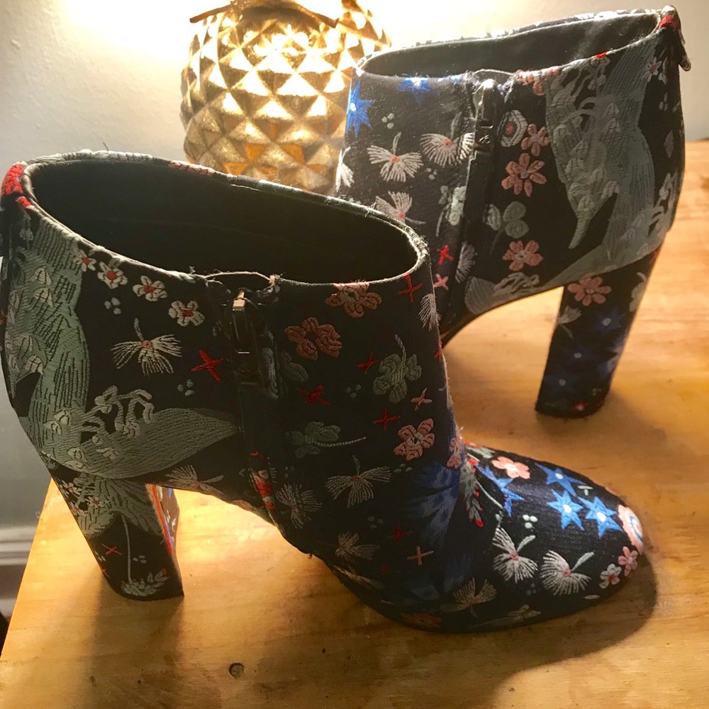 Sam Edelman Midnight Cambell Floral BrocadeBooties